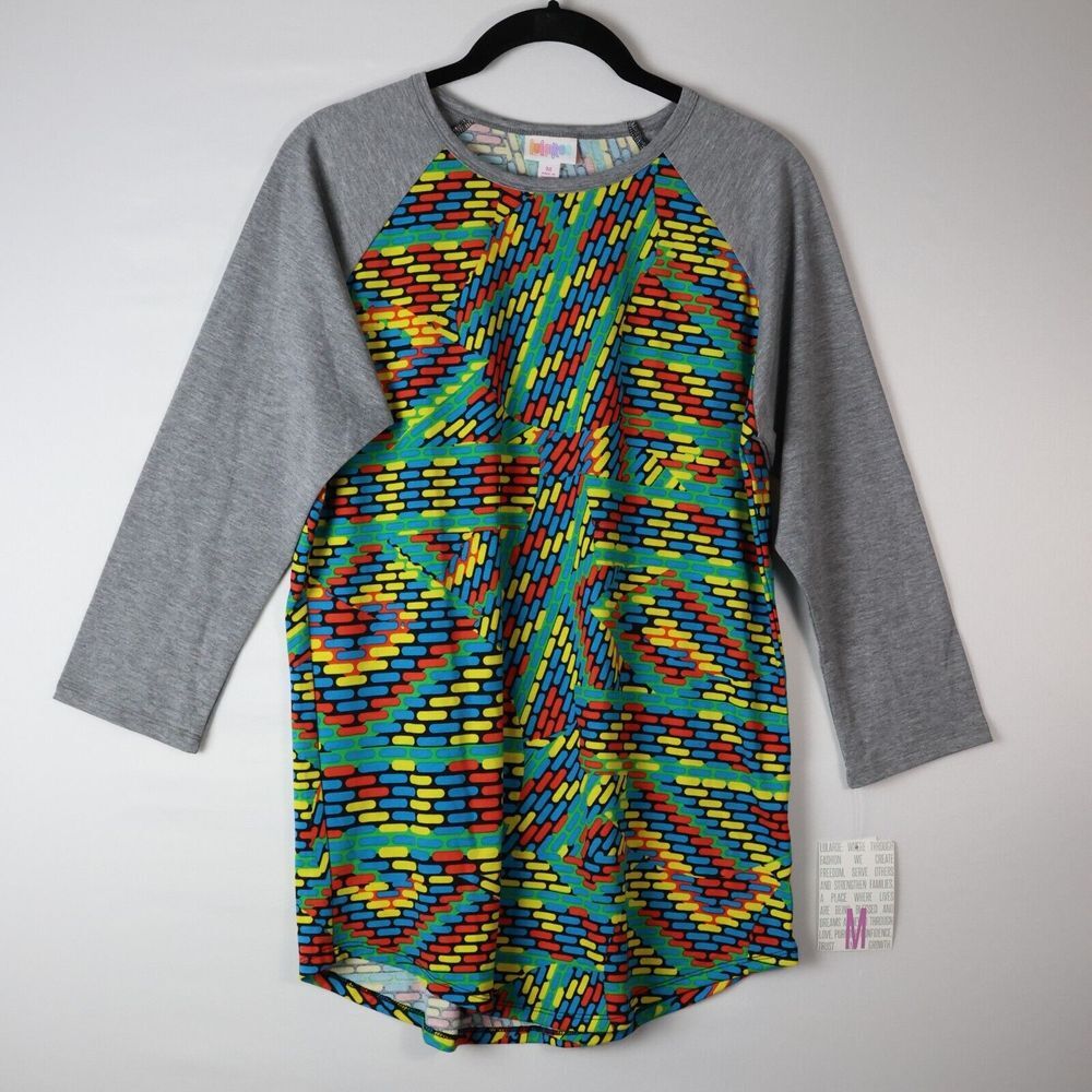 LULAROE Womens Randy Shirt Size Medium‎ NEW NWT Multicolor